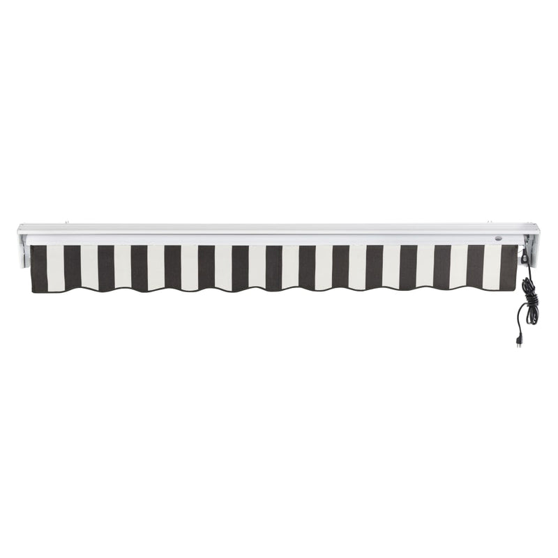 [16x10FT] Awntech Destin Premium Electric Outdoor Motorized Retractable Awning [DTL16/DTR16-SBY] (SAK69832)