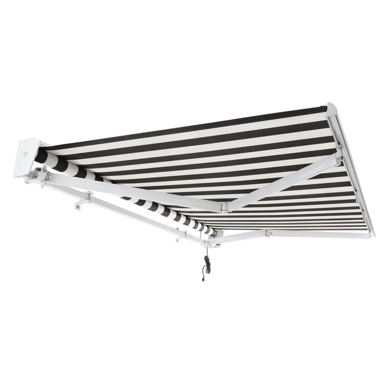 [16x10FT] Awntech Destin Premium Electric Outdoor Motorized Retractable Awning [DTL16/DTR16-SBY] (SAK69832)