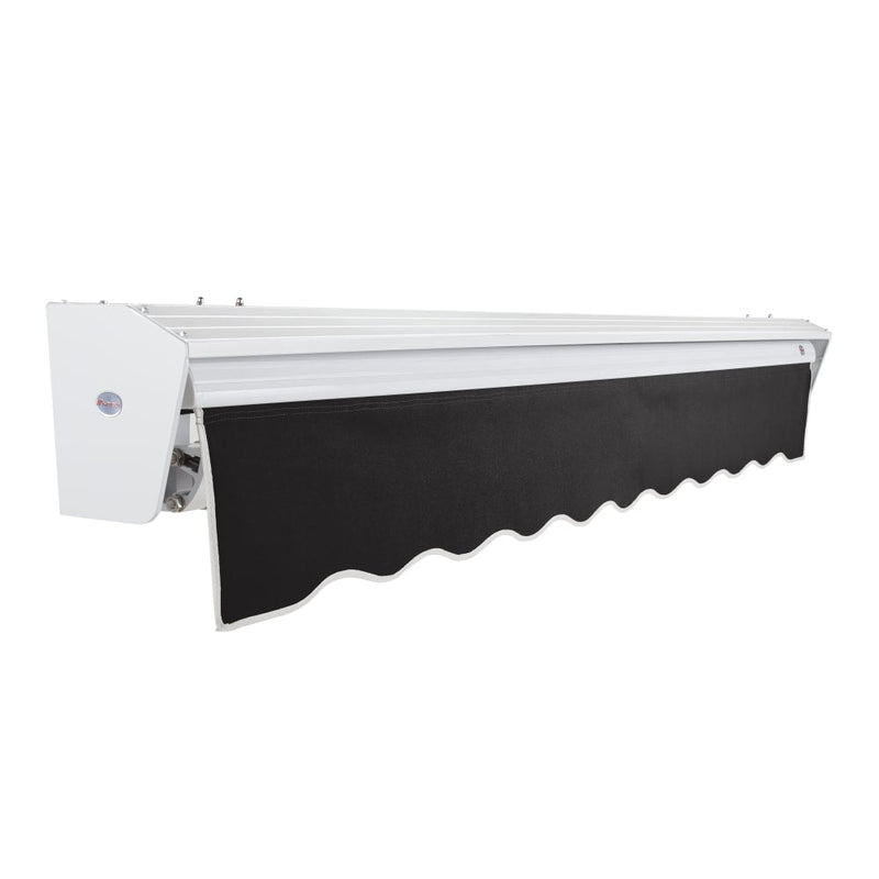 [18x10FT] Awntech Destin Premium Electric Outdoor Motorized Retractable Awning [DTL18/DTR18-SBY] (SAK13056)