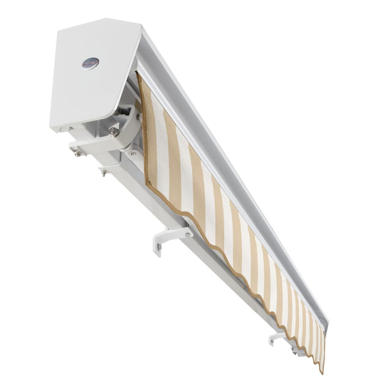 [18x10FT] Awntech Destin Premium Manual Outdoor Retractable Awning [DM18-SBY] (SAK29367)