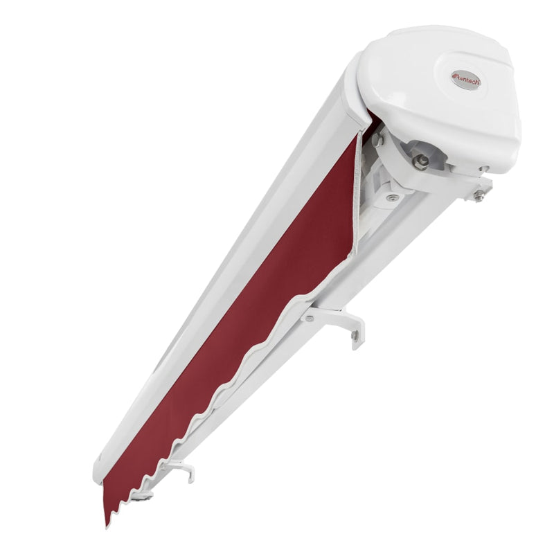 [18x10FT] Awntech Key West Premium Electric Outdoor Motorized Retractable Awning [FCL18/FCR18-SBY] (SAK24186)