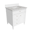 James Martin Brittany 30" Single Bathroom Vanity, Bright White