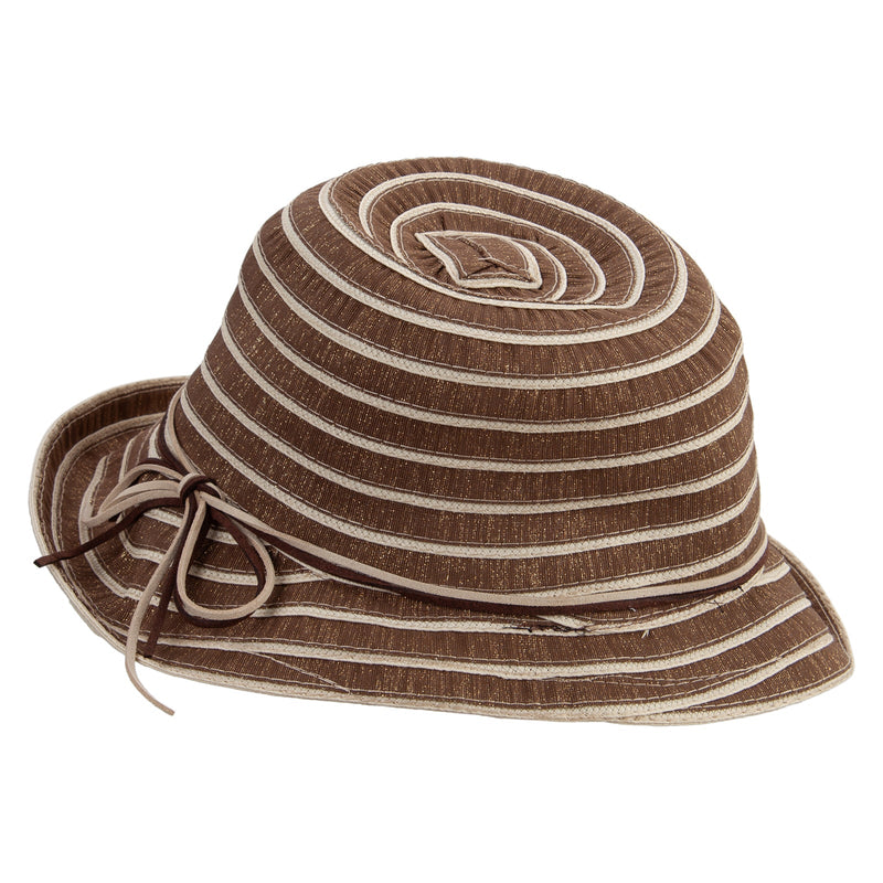 Women's Metallic Ribbon Bucket Hat