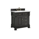 James Martin Brookfield 36" Single Bathroom Vanity, Black Onyx