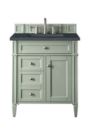 James Martin Brittany 30" Single Bathroom Vanity, Sage Green