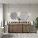 James Martin Bristol 72" Double Bathroom Vanity, Whitewashed Walnut