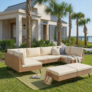Axis 95.2" Coastal Outdoor Sectional Set, 8-Piece