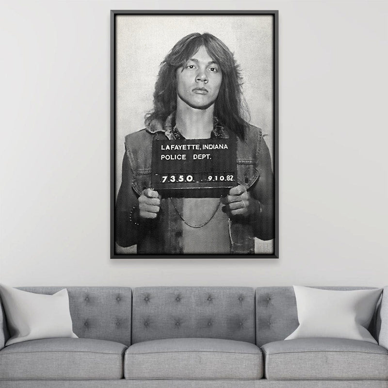 Axl Mugshot Black Canvas