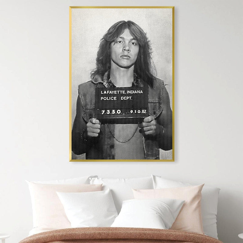 Axl Mugshot Black Canvas