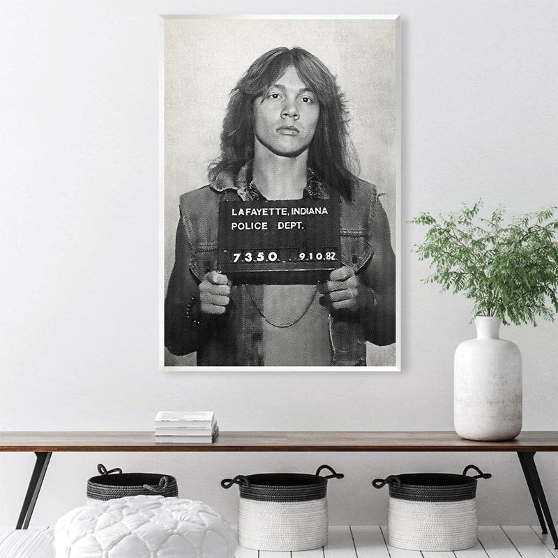 Axl Mugshot Black Canvas