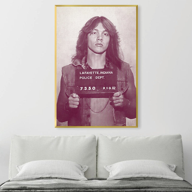 Axl Mugshot Purple Canvas