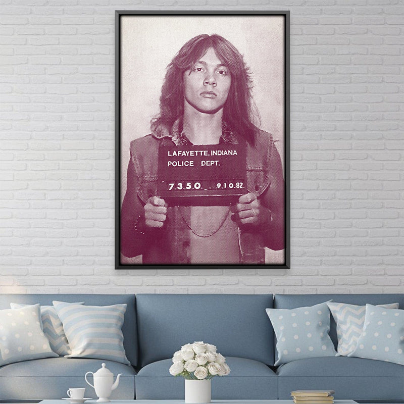 Axl Mugshot Purple Canvas