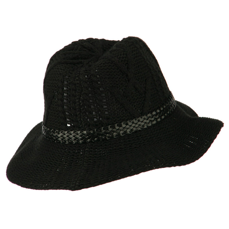Women's Acrylic Yarn Cowboy Safari Hat
