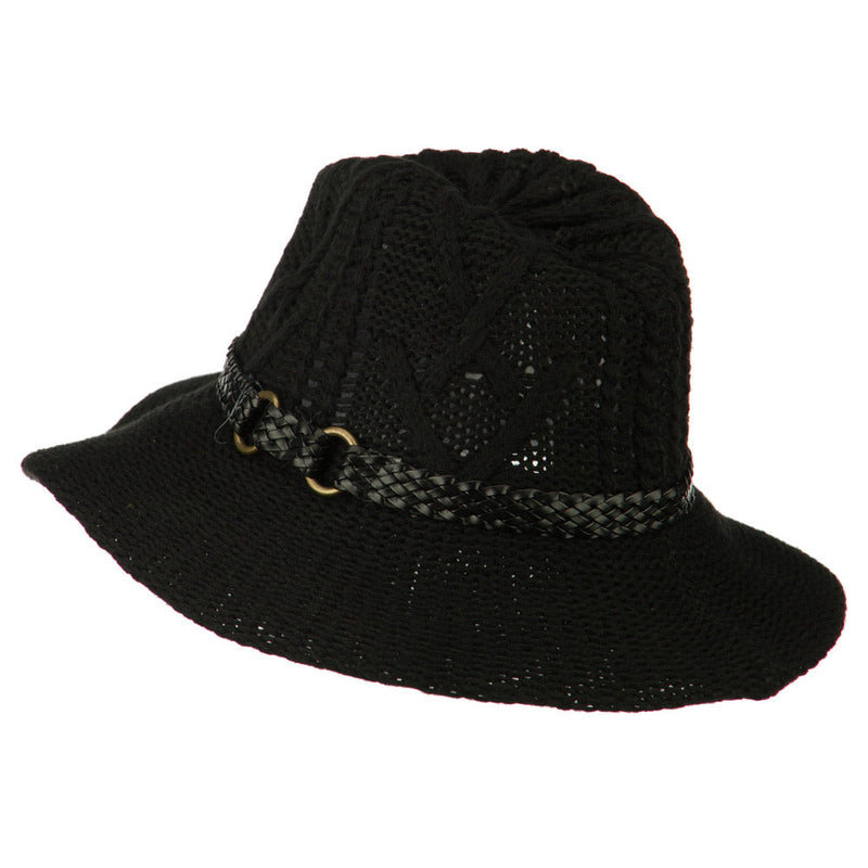 Women's Acrylic Yarn Cowboy Safari Hat