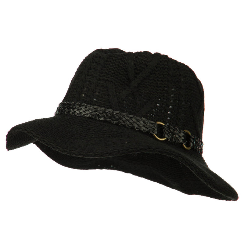 Women's Acrylic Yarn Cowboy Safari Hat