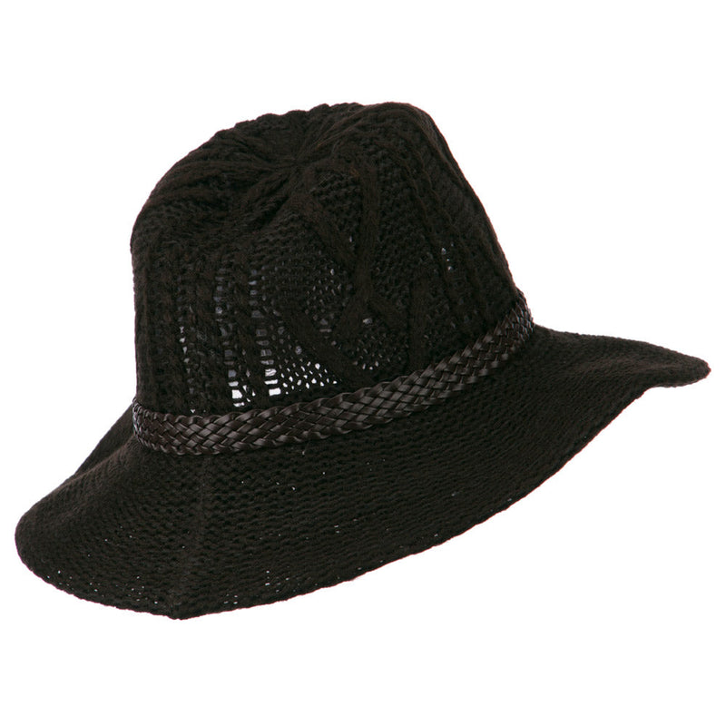 Women's Acrylic Yarn Cowboy Safari Hat