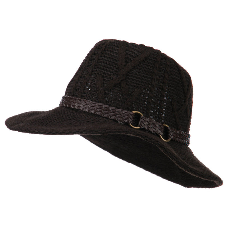 Women's Acrylic Yarn Cowboy Safari Hat