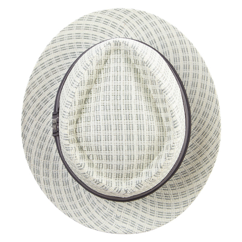 Big Size Wove Paper Straw Wide Brim Porkpie Upbrim Fedora