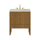 James Martin Hudson 30" Single Bathroom Vanity, Honey Oak