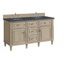 James Martin Lorelai 60" Double Bathroom Vanity, Whitewashed Oak