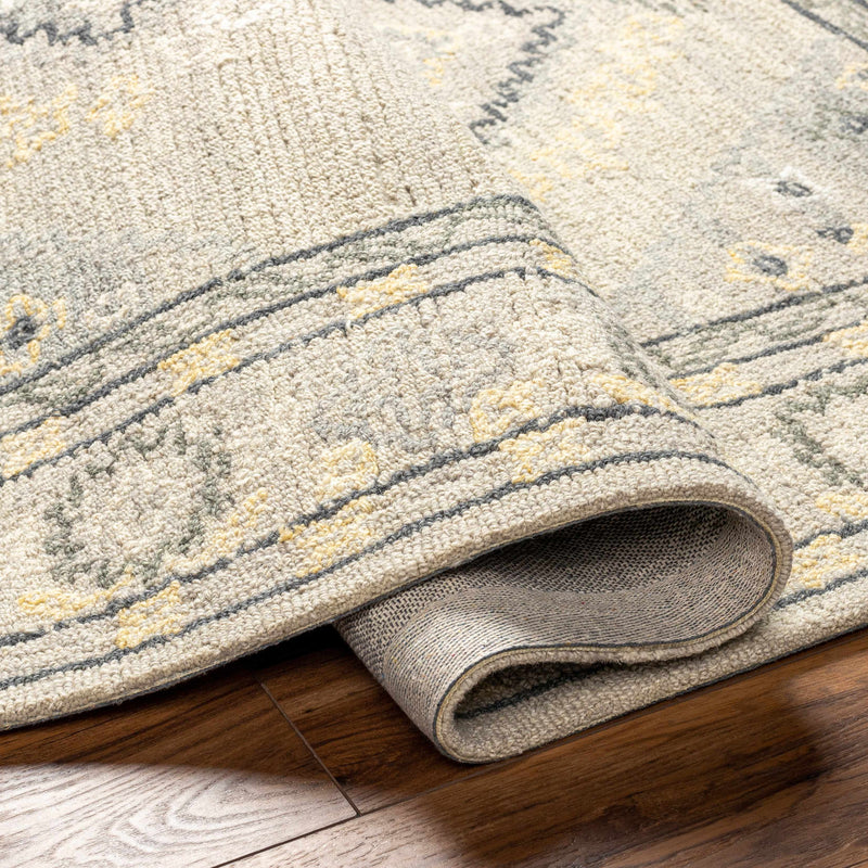 Alena Gray Wool Blend Area Rug