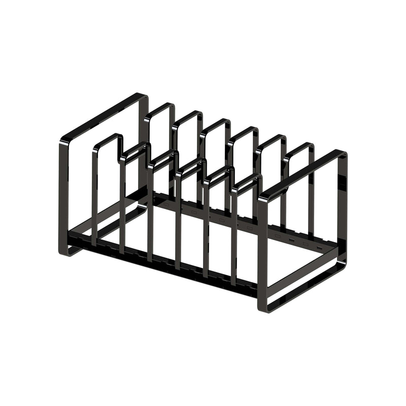 Adjustable Pot Lid and Frying Pan Organizer - Steel