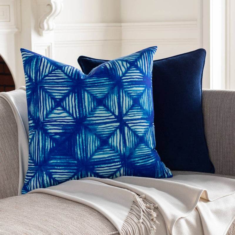 Jette Bright Blue Pillow Cover