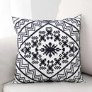 Aztec embroidery canvas cushion cover living room throw pillow by Decorbites