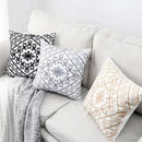Aztec embroidery canvas cushion cover living room throw pillow by Decorbites