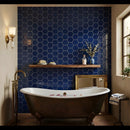 Azul Laguna Glossy Hexagon 4 Ceramic Tiles 4x4