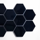 Azul Laguna Glossy Hexagon 4 Ceramic Tiles 4x4