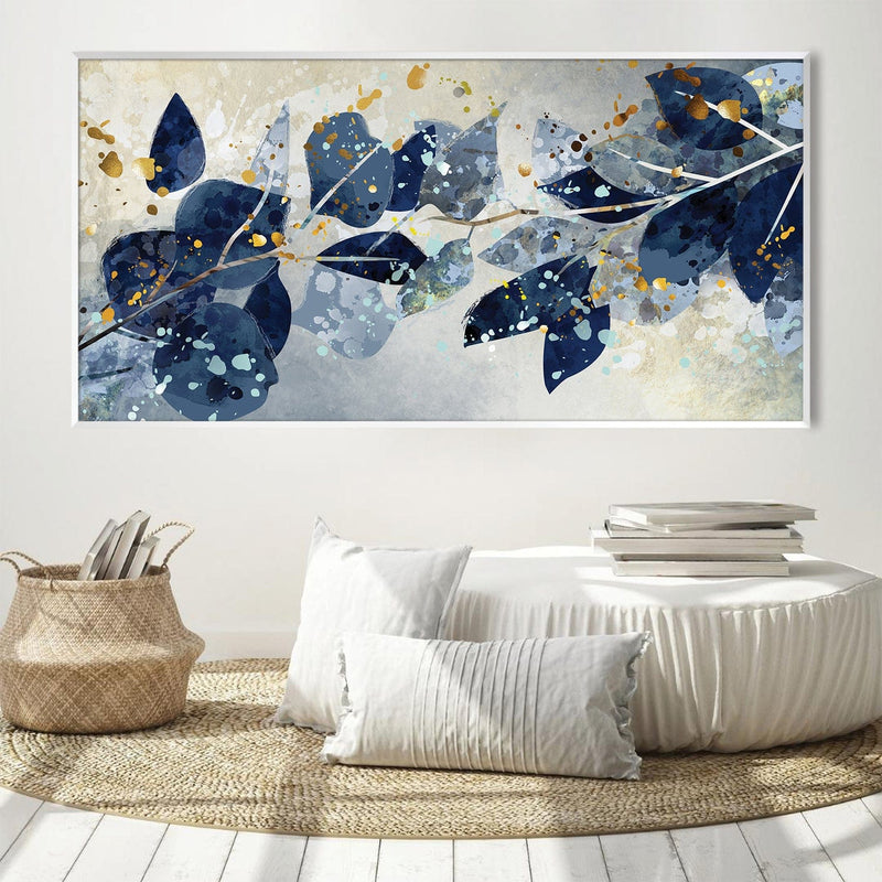 Azure Bloom Canvas