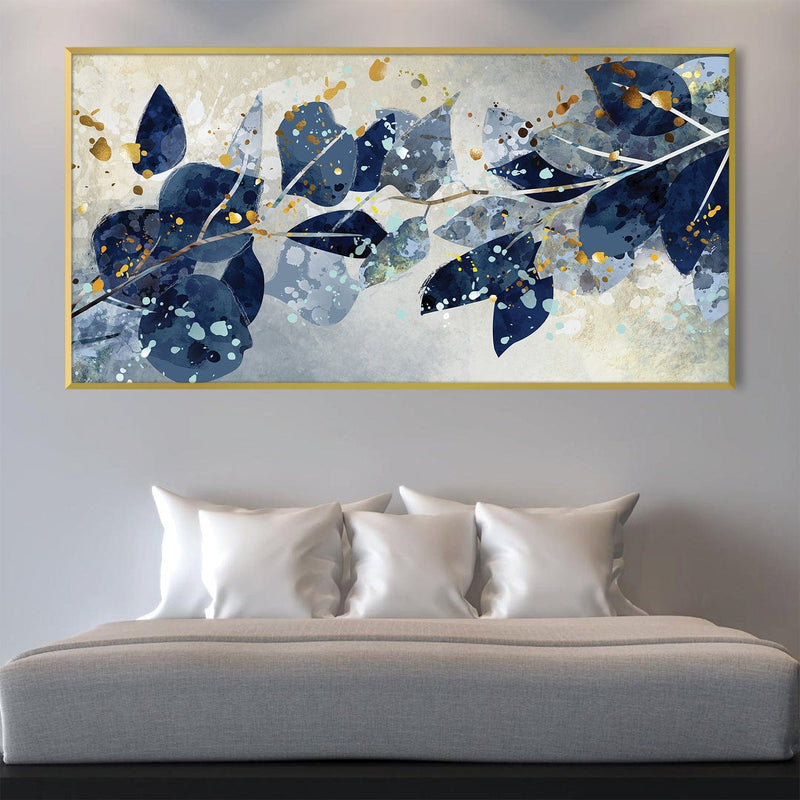 Azure Bloom Canvas