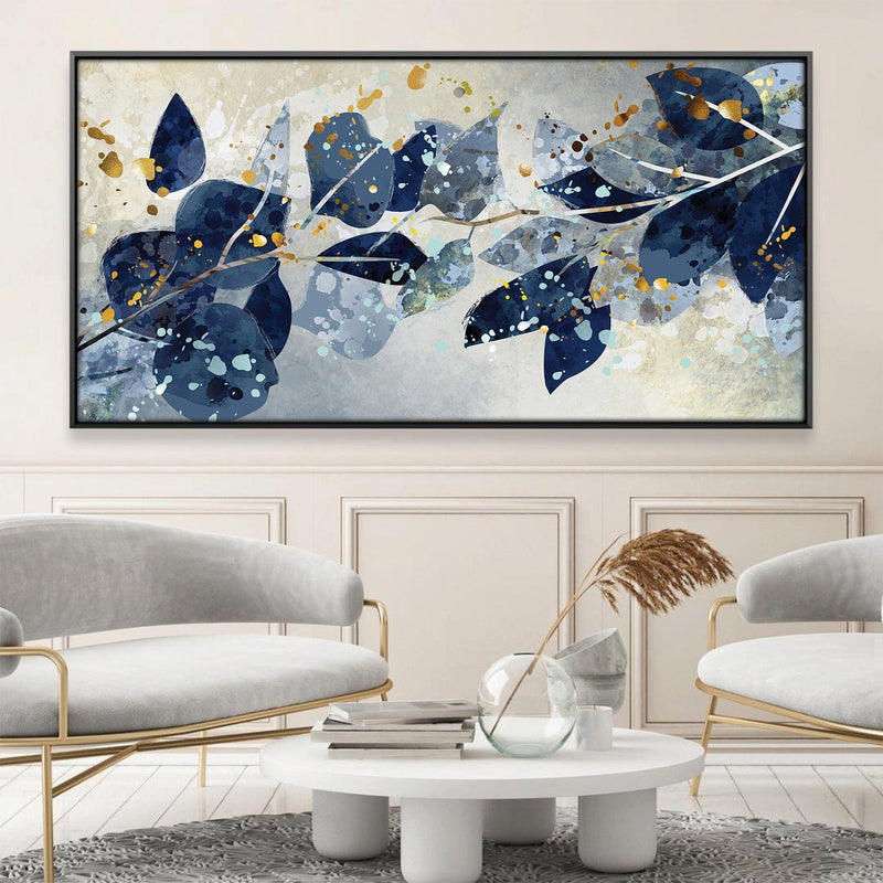 Azure Bloom Canvas