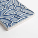 Azure Crackled Barcelona Ceramic Accent Tiles 4x8