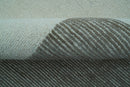 Azure Custom Made Geometrical Charcoal And Gray Hand Tufted Wool  Rug