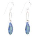 Azurite and Sterling Silver Drop Earrings