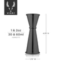 Warren Large Japanese-Style Jigger by Viski