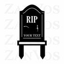 Tombstone Monogram Yard Stake