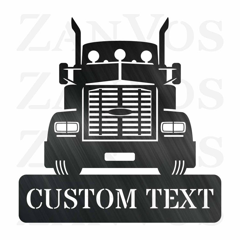 Semi Truck Monogram V3