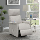 Upholstered Power Lift Recliner With Wired Remote by HouseOfZazla