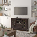 Artisan - Tall TV Media Stand - Dark Chestnut Brown by HouseOfZazla