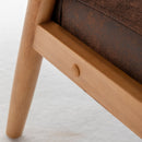Wide Arm Chair - Brown