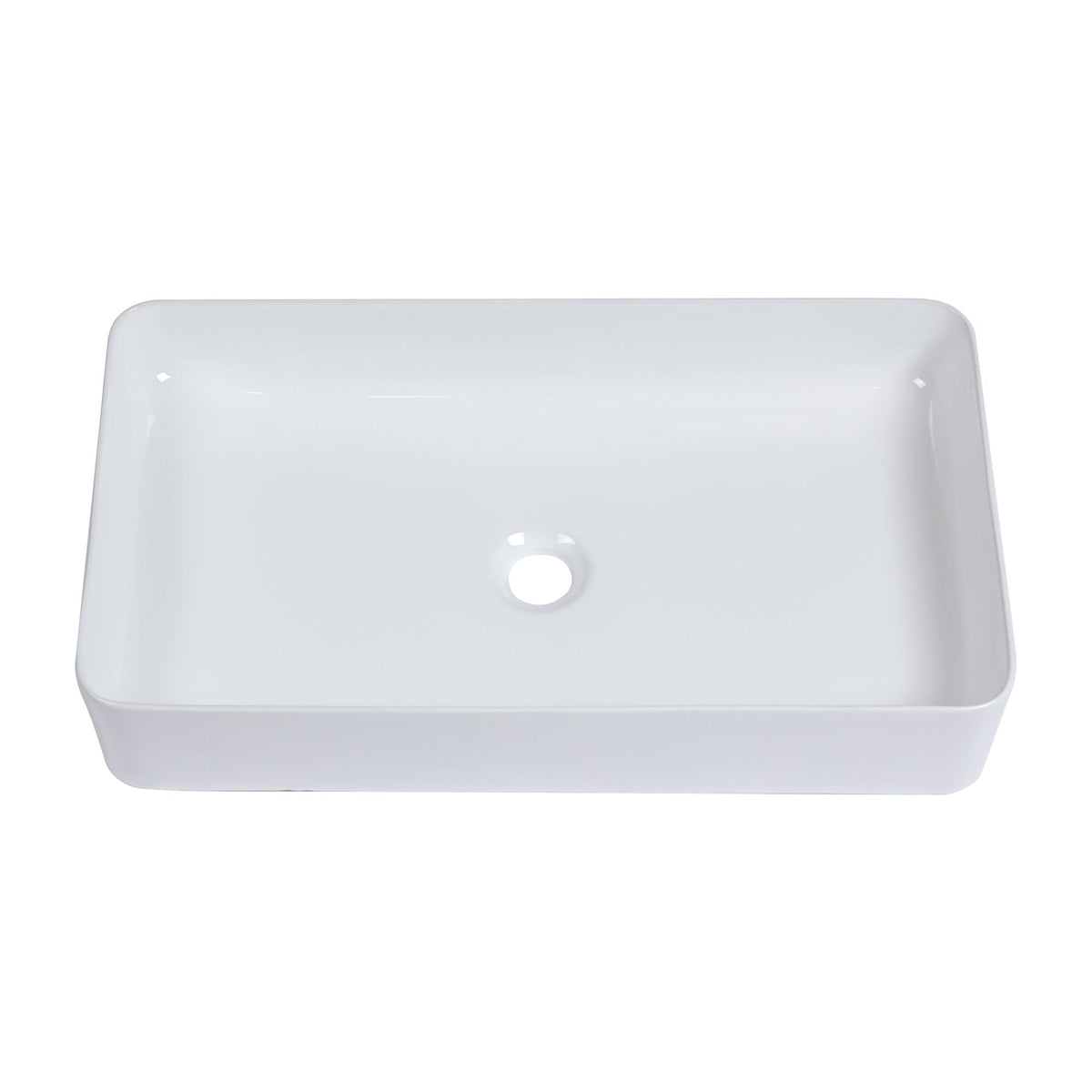 Modern Ceramic Rectangular Bathroom Vessel Sink With European Design, photo 9 of 14