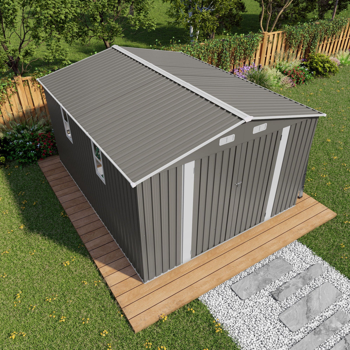 Outdoor Storage Shed With Lockable Doors, photo 31 of 39