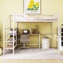 Loft Bed With Desk And Lateral Storage Ladder by Unique Piece Furniture