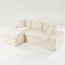 Modular Sofa, Convertible Twin Seat With Chaise Lounge