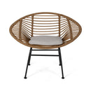 Cordella - Outdoor Woven Wicker Chairs With Cushions, (Set of 2)