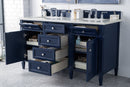 James Martin Brittany 60" Double Bathroom Vanity, Victory Blue