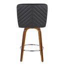 26" Contemporary Fixed-Height Counter Stool with Swivel